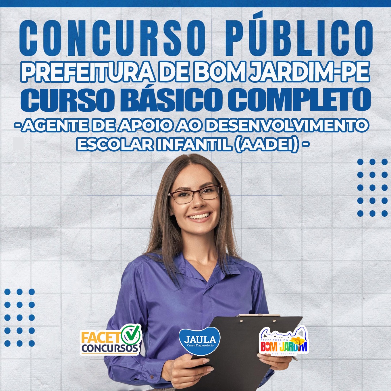 Imagem de capa para o Curso online AGENTE DE APOIO AO DESENVOLVIMENTO ESCOLAR INFANTIL (AADEI) – BOM JARDIM/PE – FACET