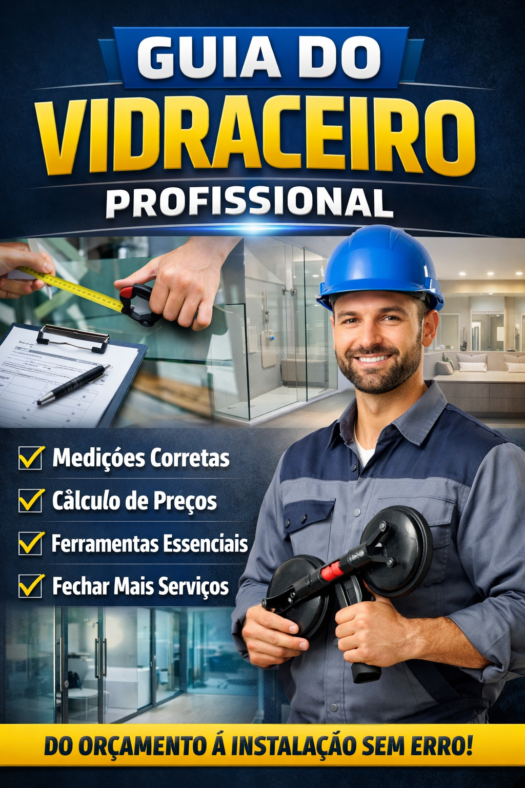 Guia do Vidraceiro Profissional Do Orçamento à Instalação Sem Preju...