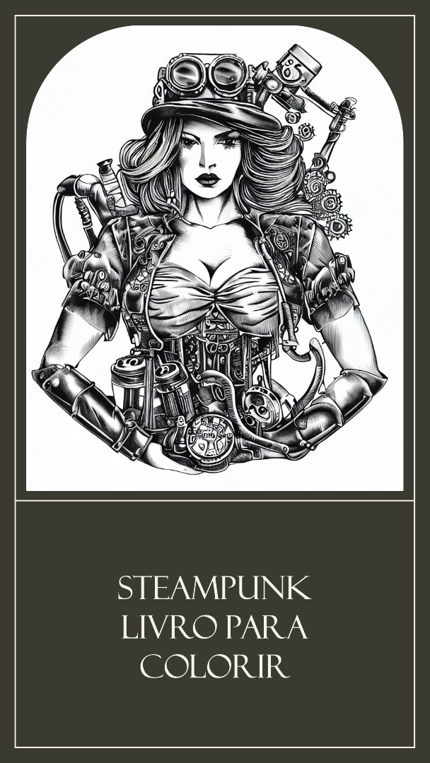 Steampunk Livro para Colorir