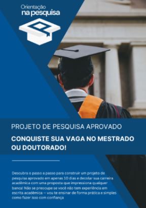 Capa do E-book Projeto de Pesquisa Aprovado
