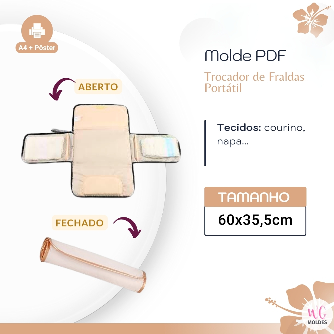 MOLDE TROCADOR DE FRALDA MATERNIDADE