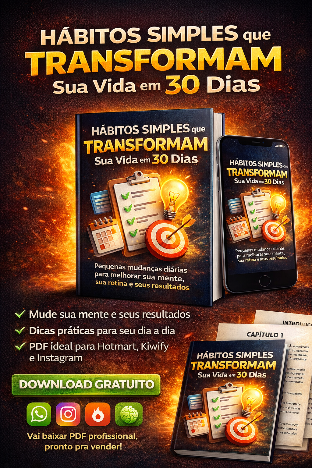 🔥 Hábitos Simples que Transformam sua Vida em 30 Dias - Thiago da ...