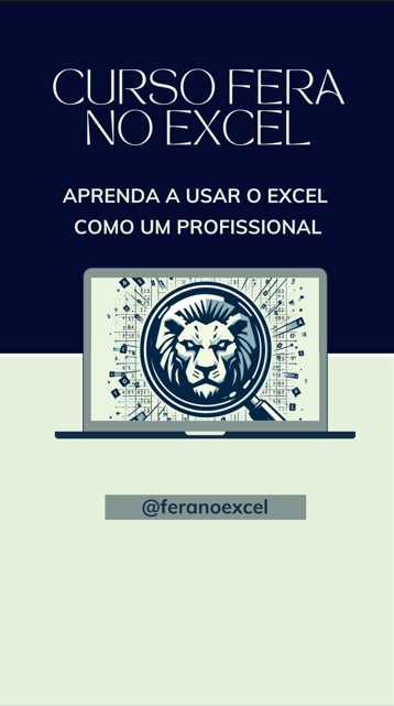 Imagem de capa para o Curso online Curso Fera no Excel: Aprenda a usar o Excel como um profissional