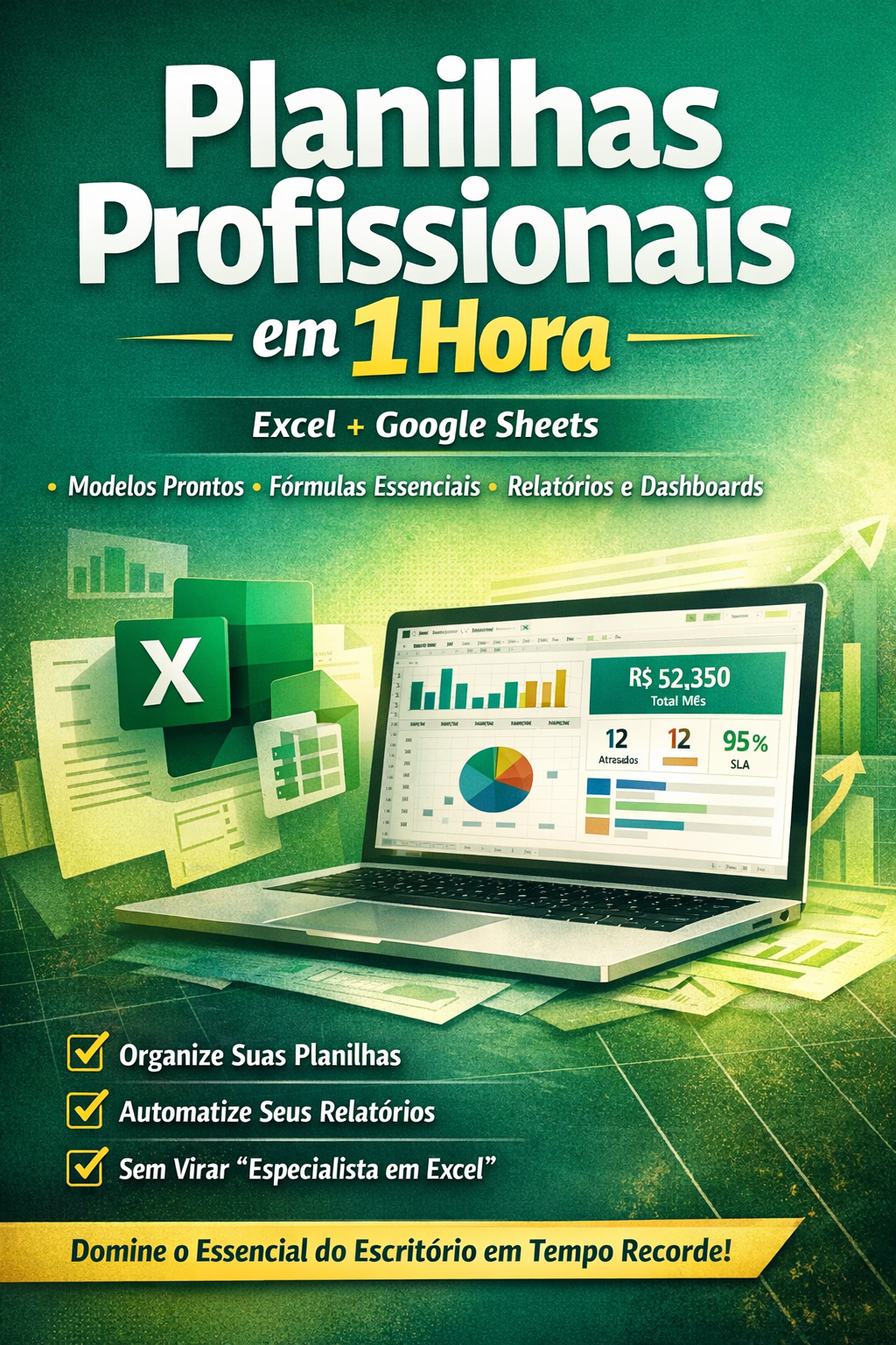 Planilhas Profissionais em 1 Hora: do Zero ao “Nível Empresa” (Exce...