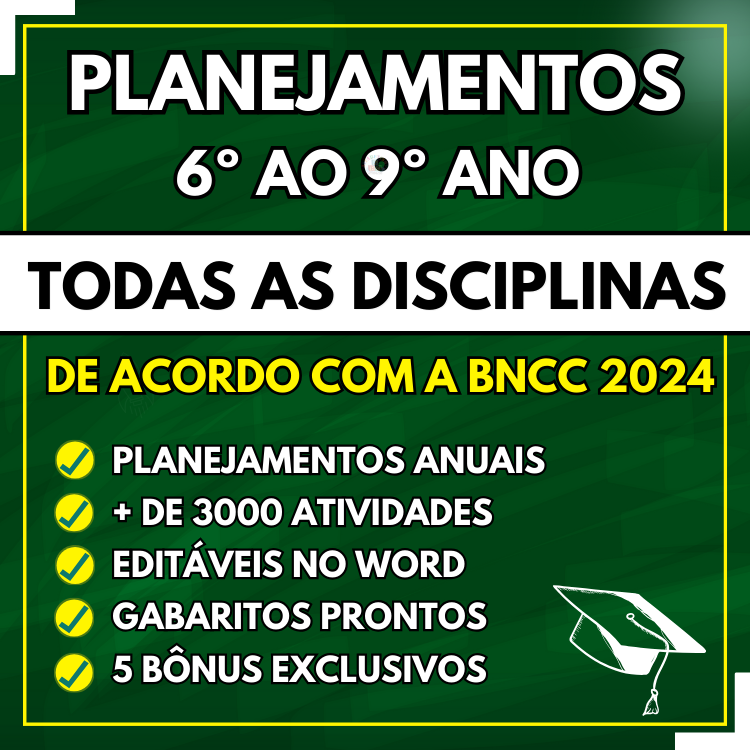 Imagem de capa para o Curso online Planejamentos do 6º ao 9º ano - BNCC 2024
