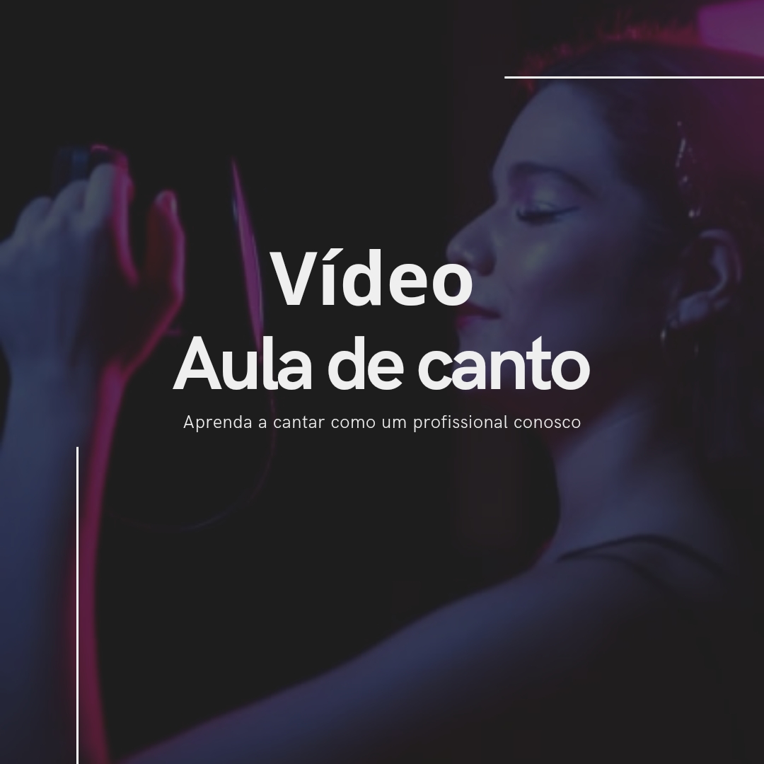 Vídeo Aula de canto completa 