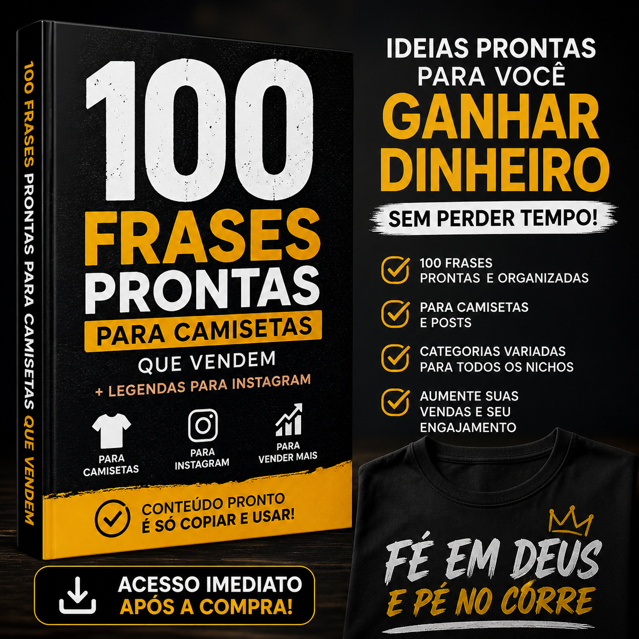 100 Frases Prontas para Camisetas que Vendem + Legendas para Instagram