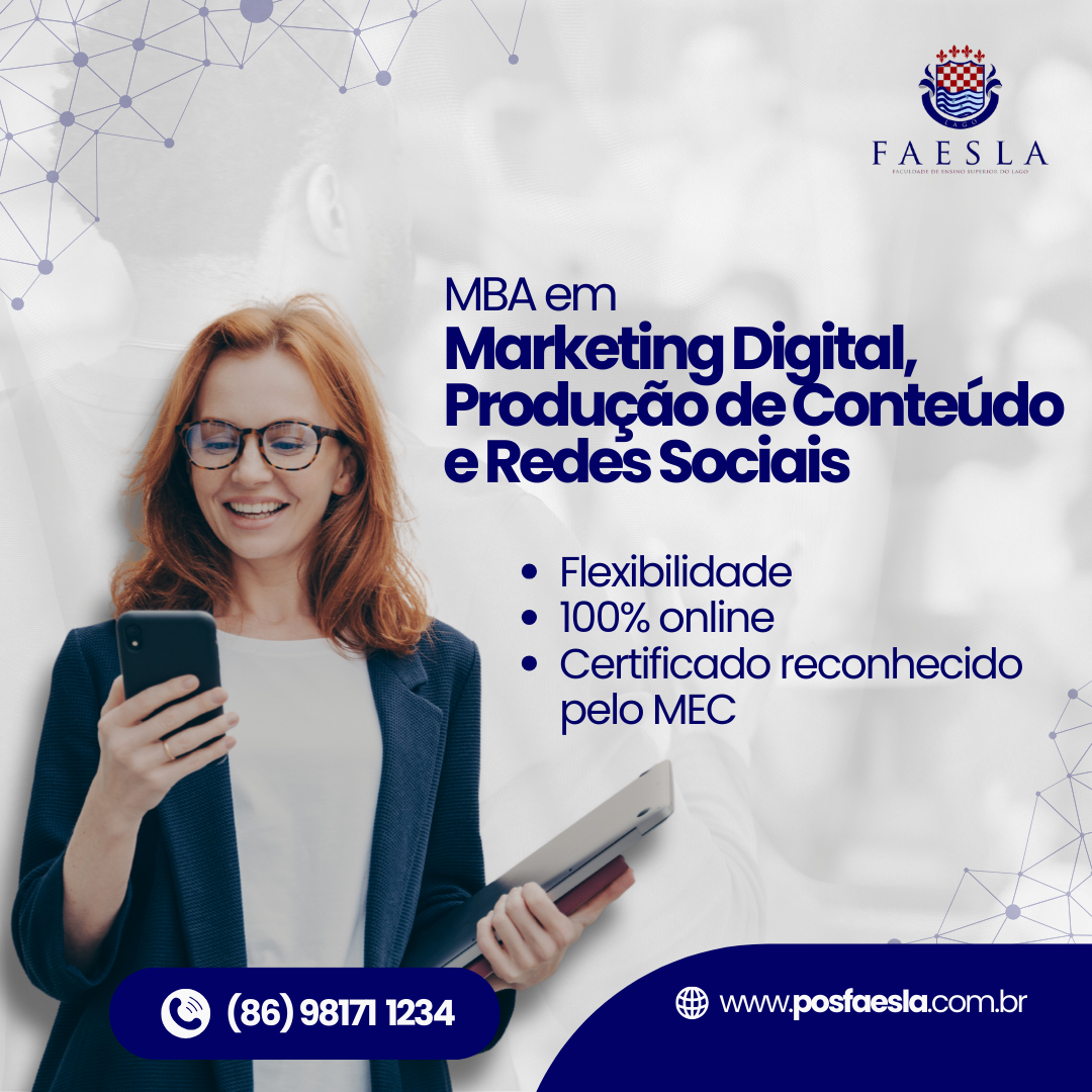 MBA EM MARKETING DIGITAL,PRODUÇÃO DE CONTEÚDO E REDES SOCIAIS - Fac...