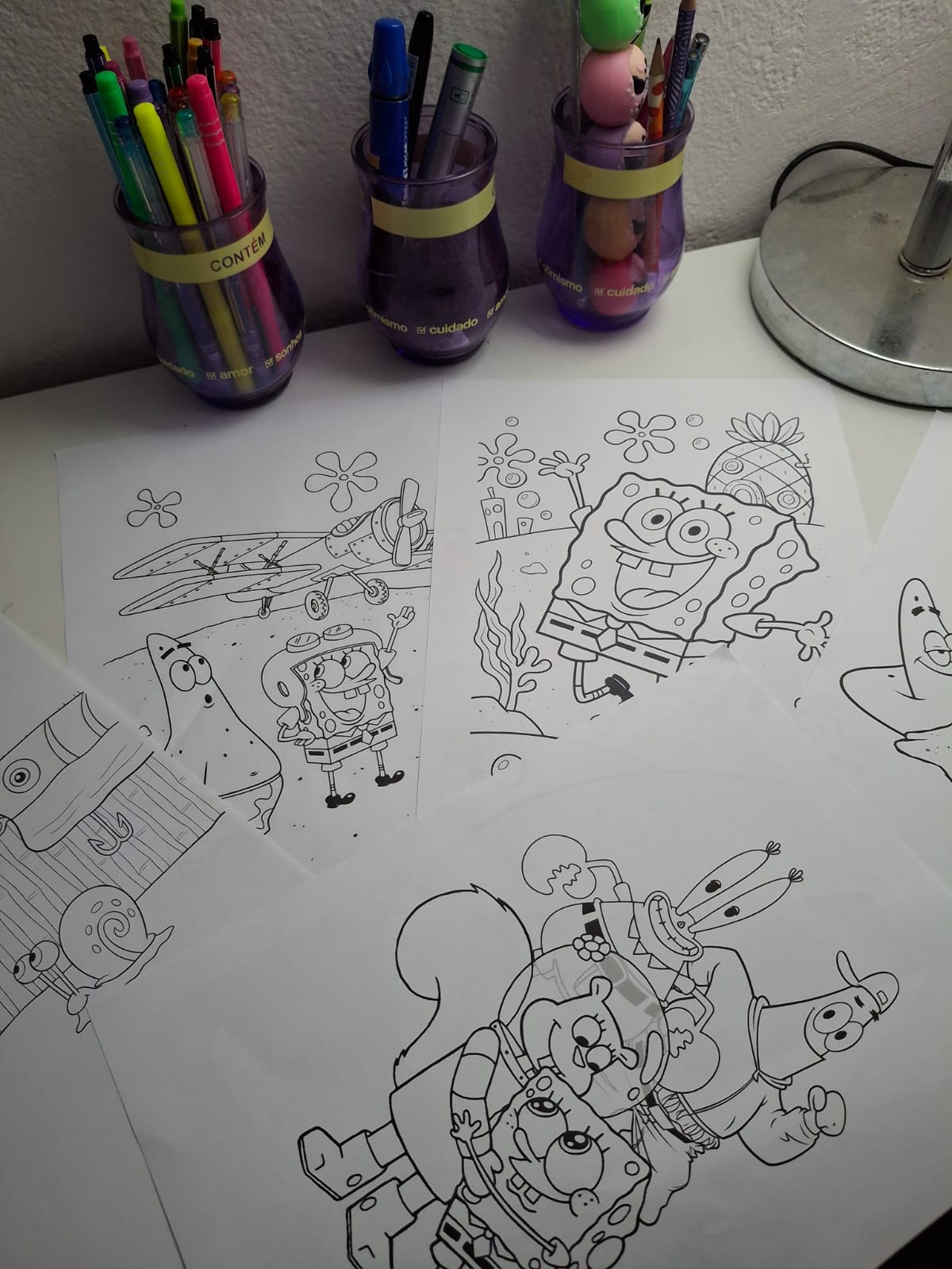 Turma do Bob Esponja - 50 Desenhos em PDF para Imprimir e Colorir.