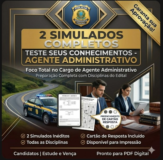 Pacote de Simulados - PRF Administrativo - Igor da Silva Teles | H...