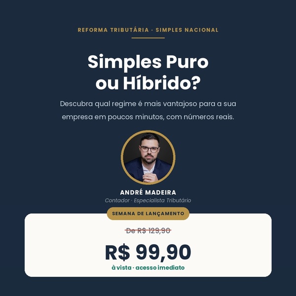 Capa do Simulador Simples Puro × Híbrido