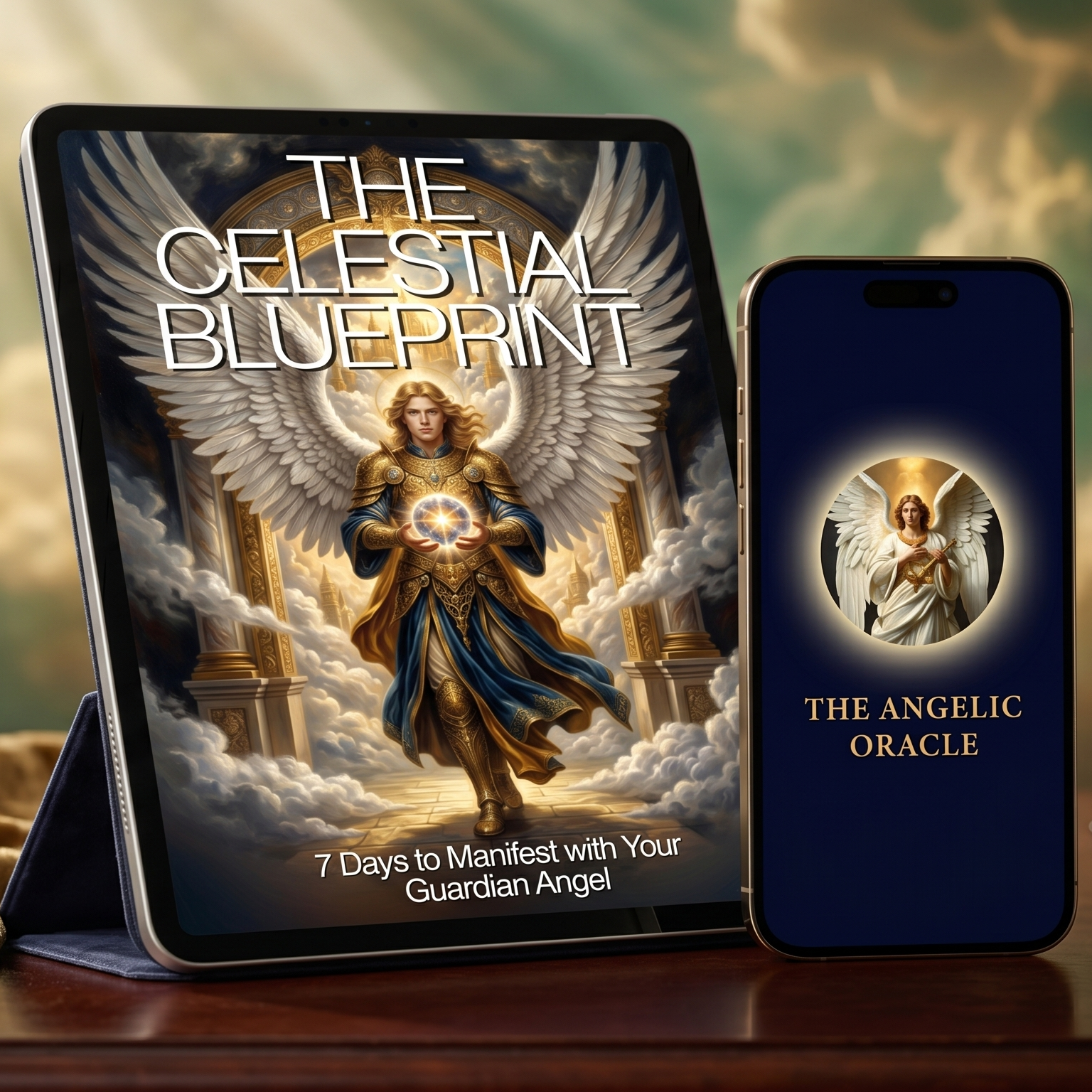 The Celestial Blueprint: 7-Day Guide + Angelic Oracle App