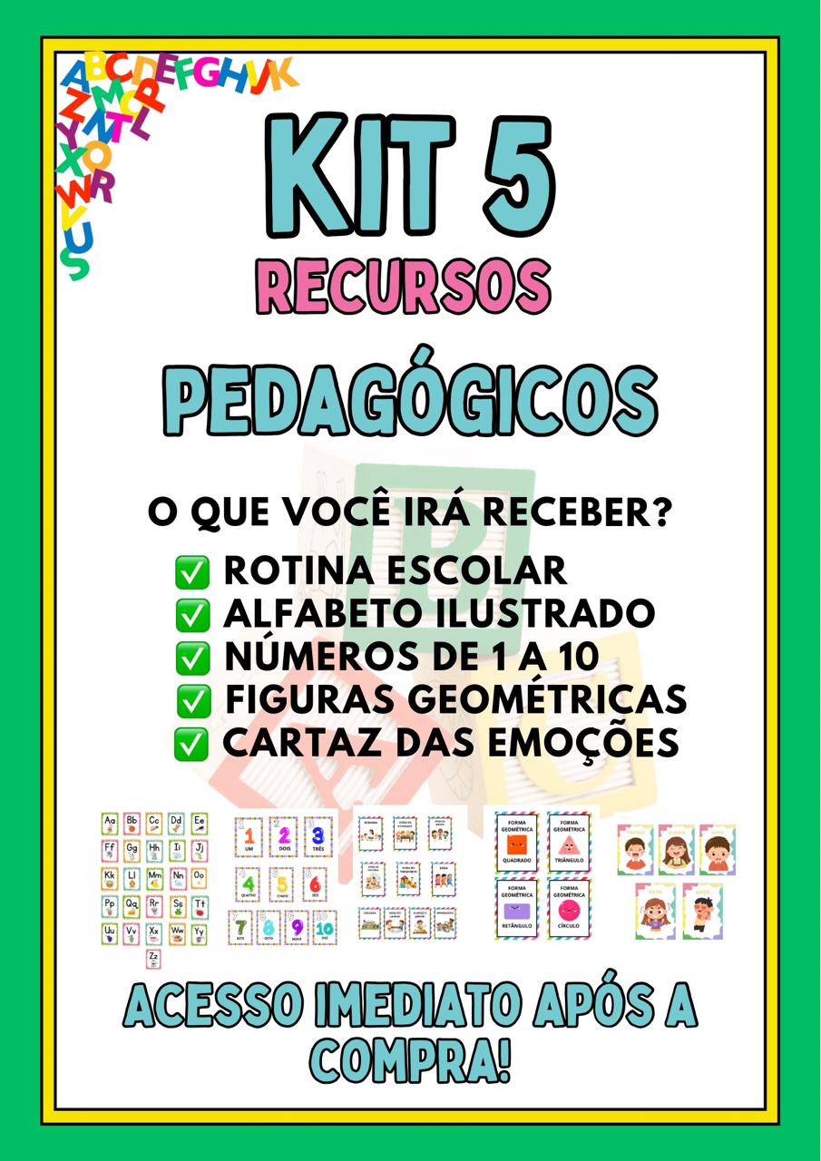 Kit de Recursos Pedagógicos - Educação Infantil (Arquivos em PDF)