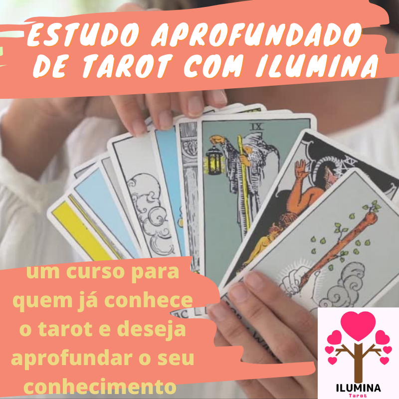 Imagem de capa para o Curso online ESTUDO APROFUNDADO DE TAROT COM ILUMINA