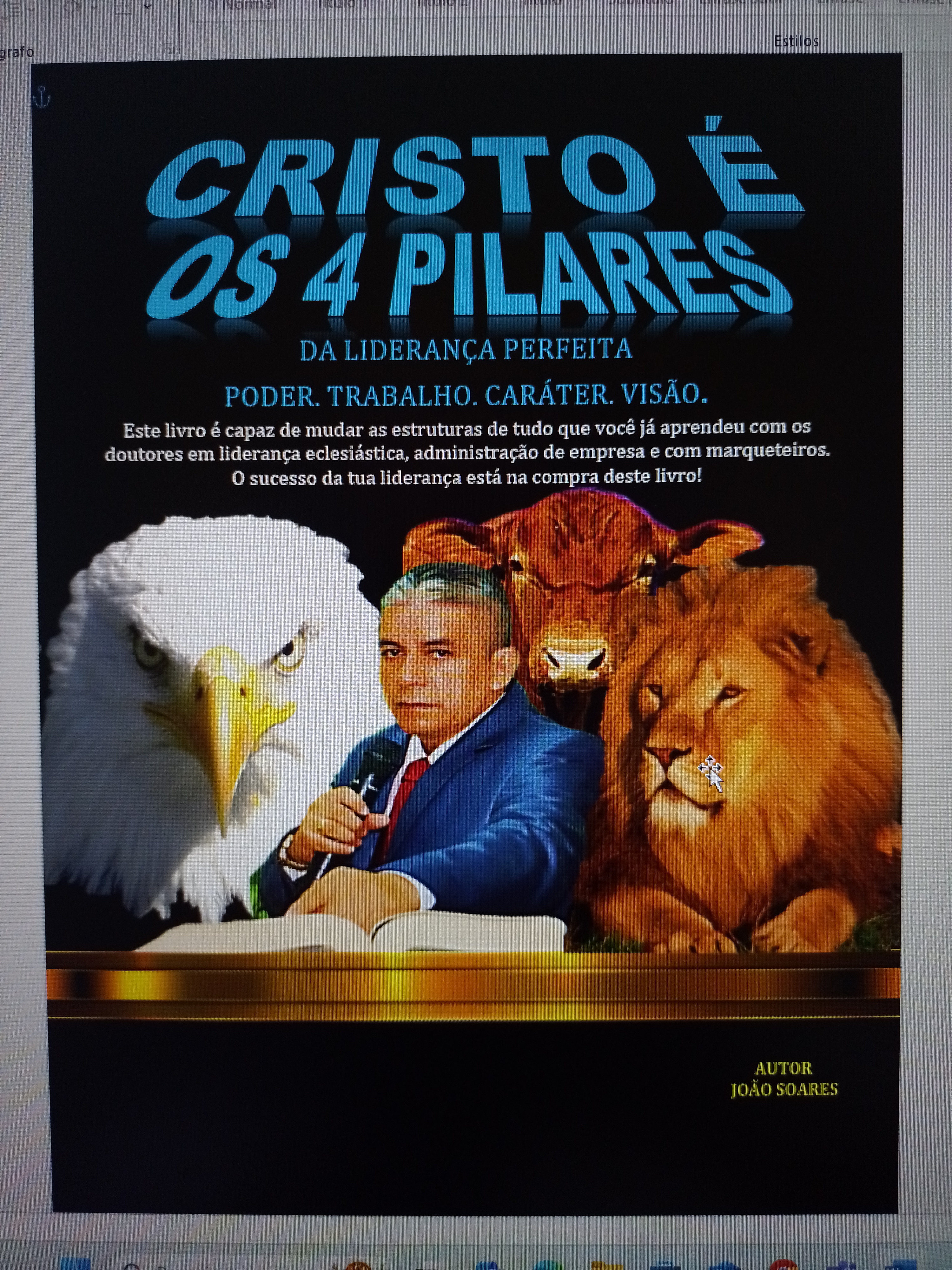 Cristo é os quatro pilares da liderança perfeita. Poder. Trabalho. ..., image size:3000x4000