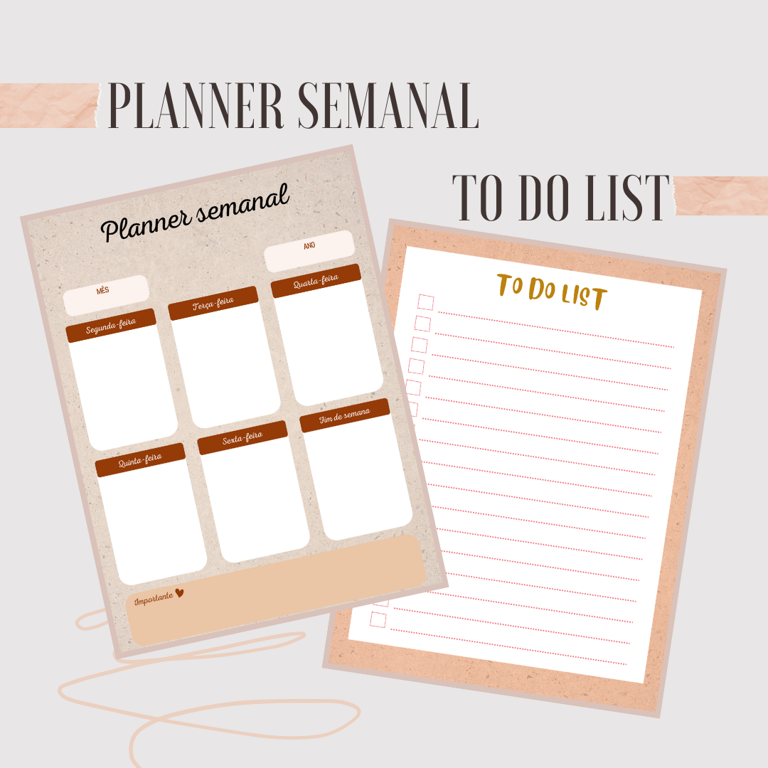 To do list e Planner semanal - Thais Mello | Hotmart