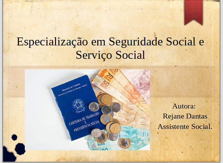 Especialização em Seguridade Social e Serviço Social - Rejane | Hot...