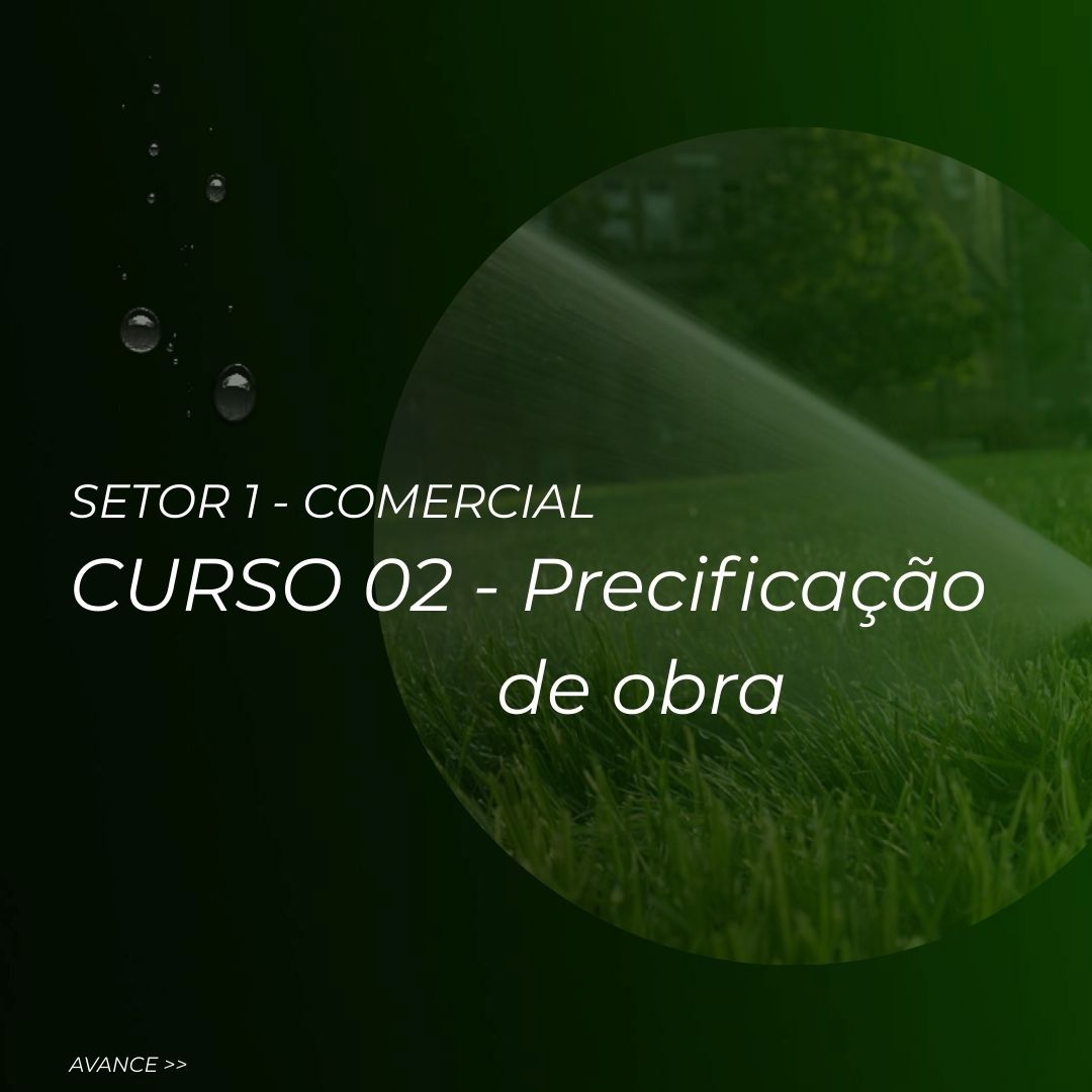 CURSO 02 – Precificação de obra