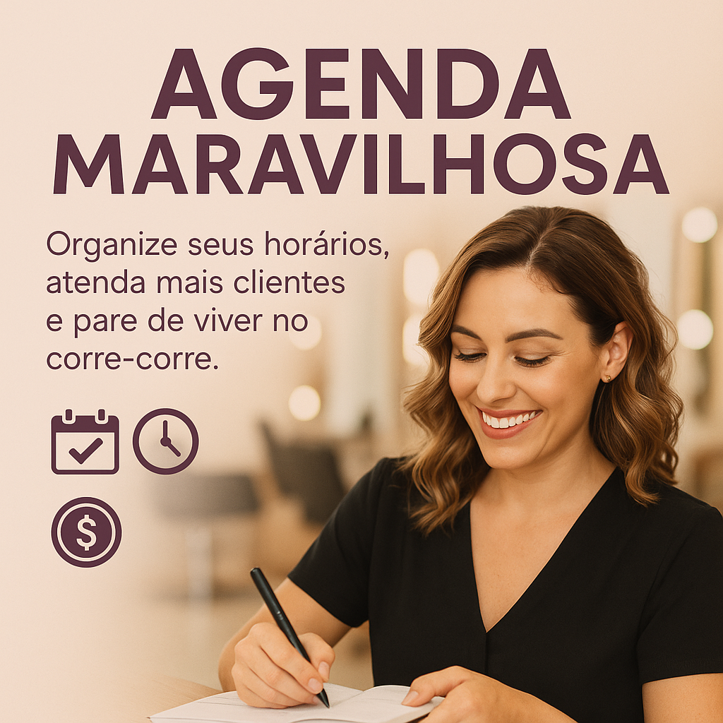 Agenda Maravilhosa - Curso para cabeleireiras