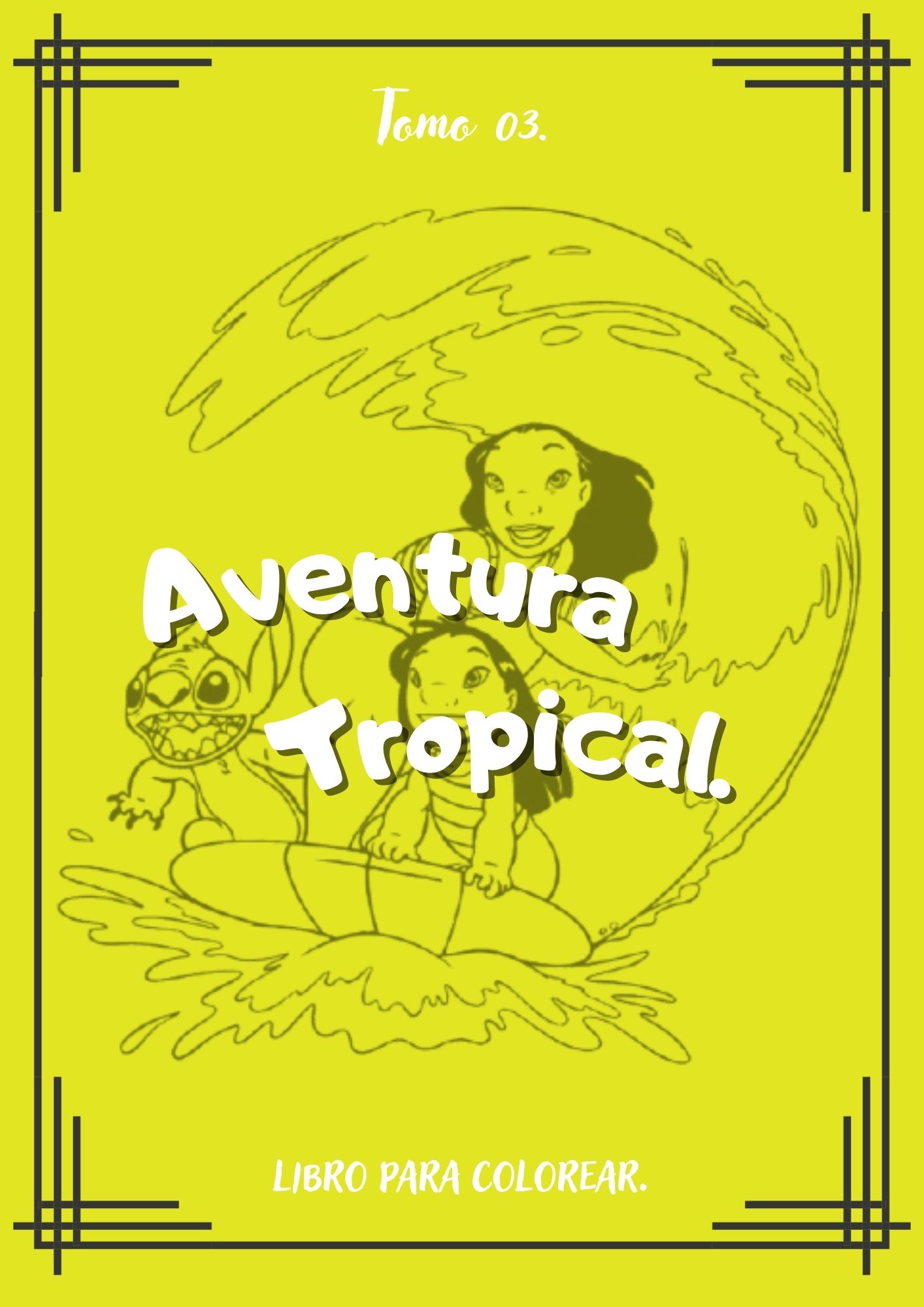 Libro para Colorear Infantil – Aventura Tropical | 18 Páginas Impri...
