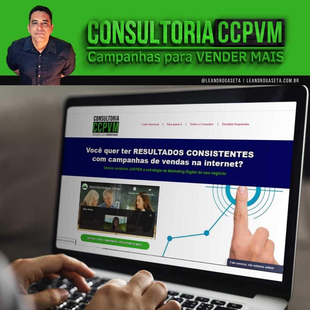 Imagem de capa para o Serviço online Consultoria CCPVM - Campanhas Para VENDER MAIS