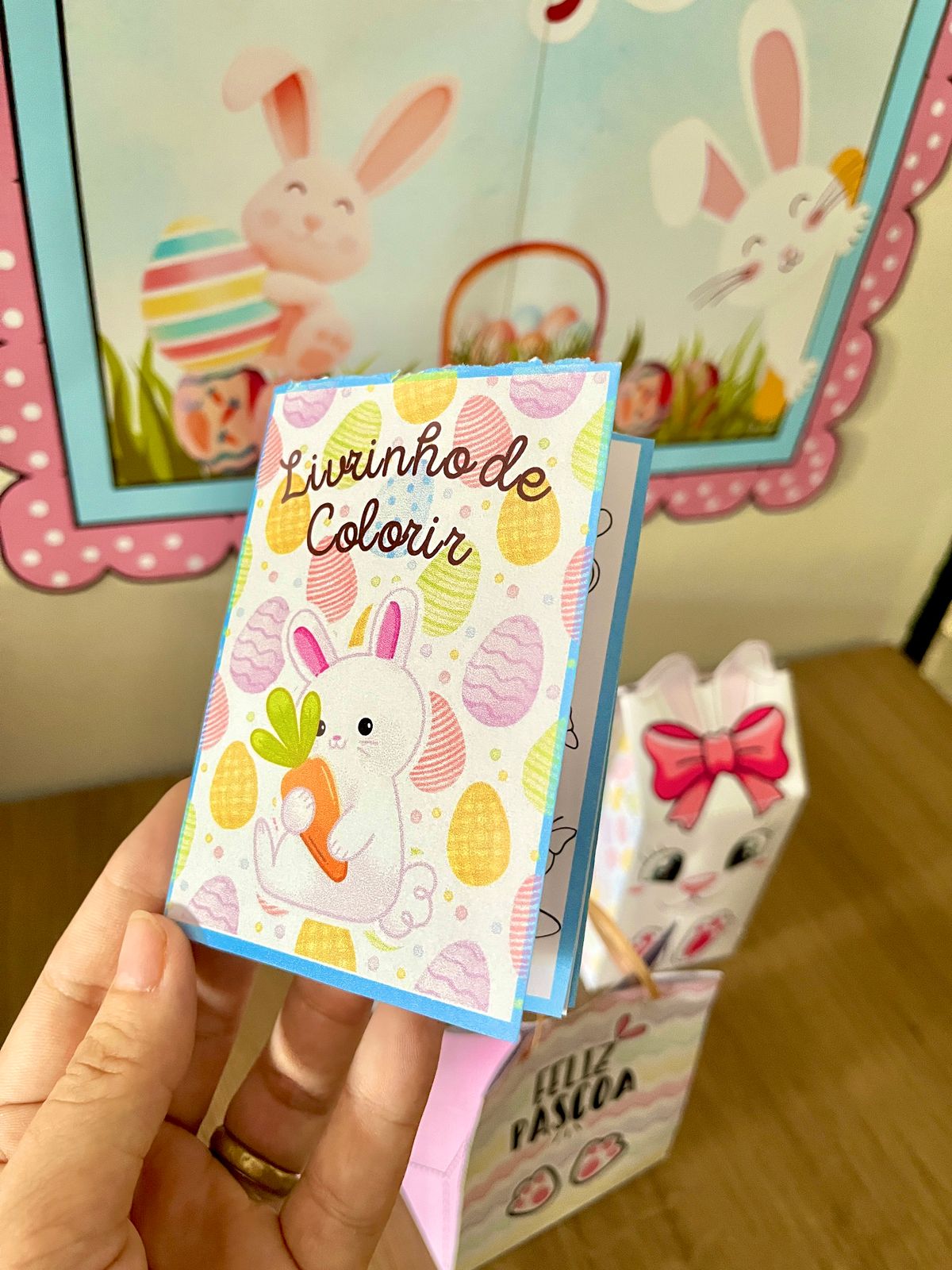 Livrinho de Colorir - Páscoa Coelhinho 🐰