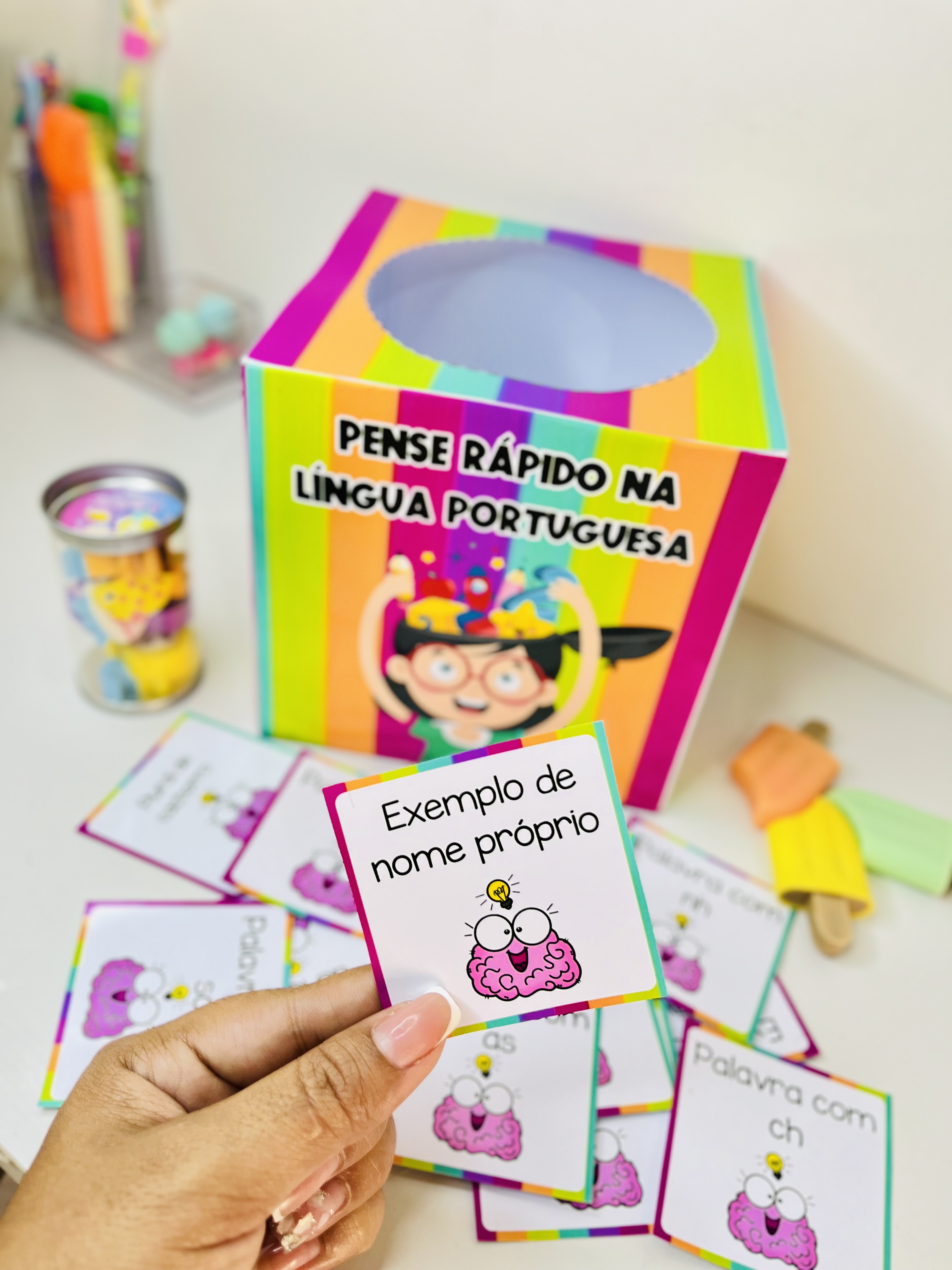 Pense rápido Português - Recurso pedagógico para imprimir em PDF