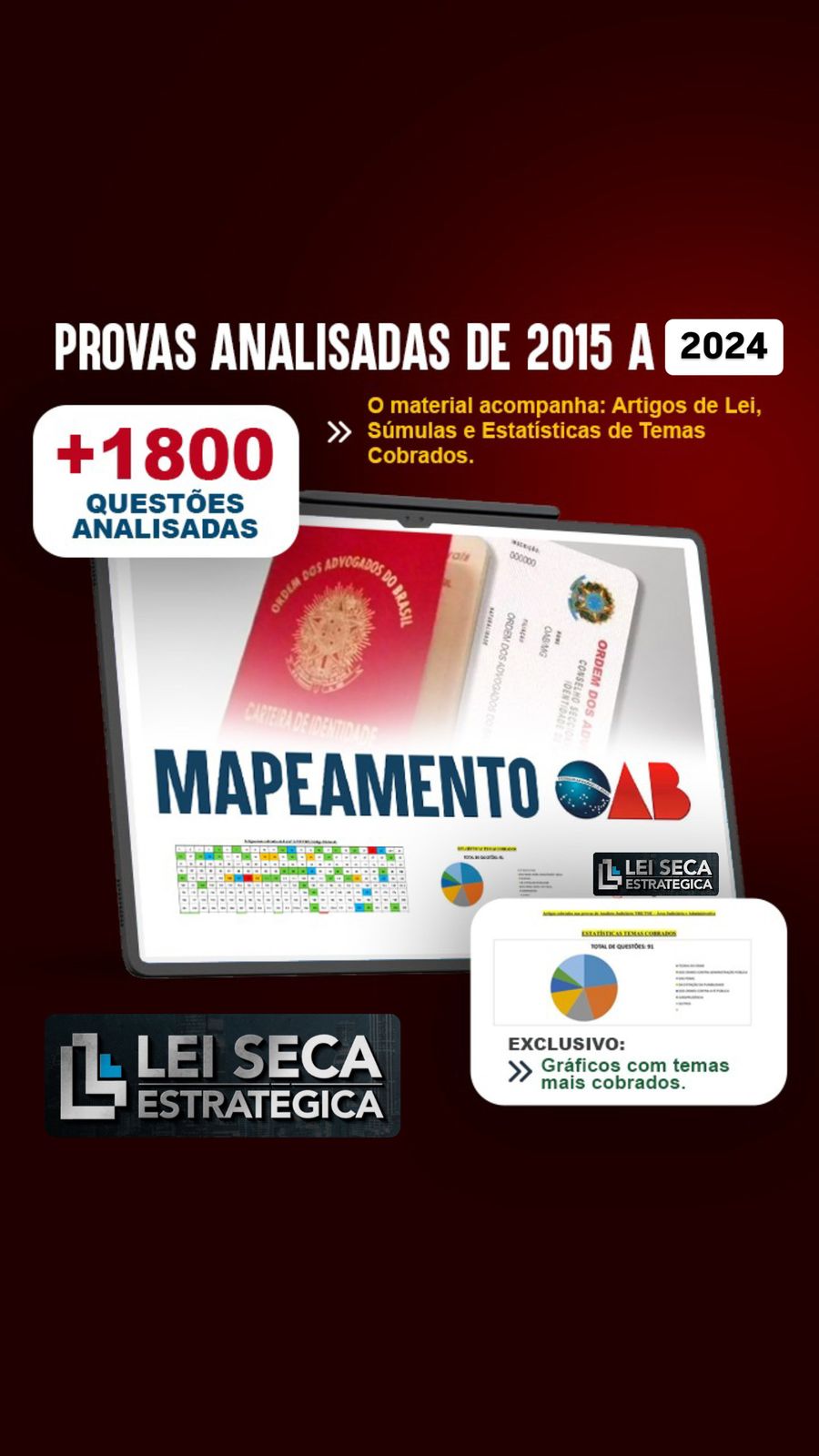 Imagem de capa para o Curso online MAPEAMENTO OAB 2025