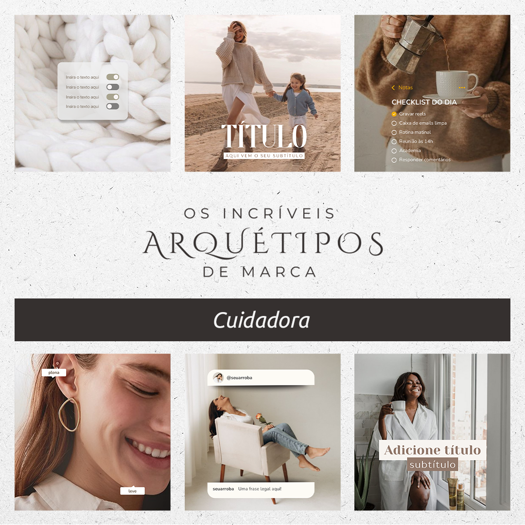 Pack Canva Arquétipo da Cuidadora - Monike Furtado | Incríveis Arqu...