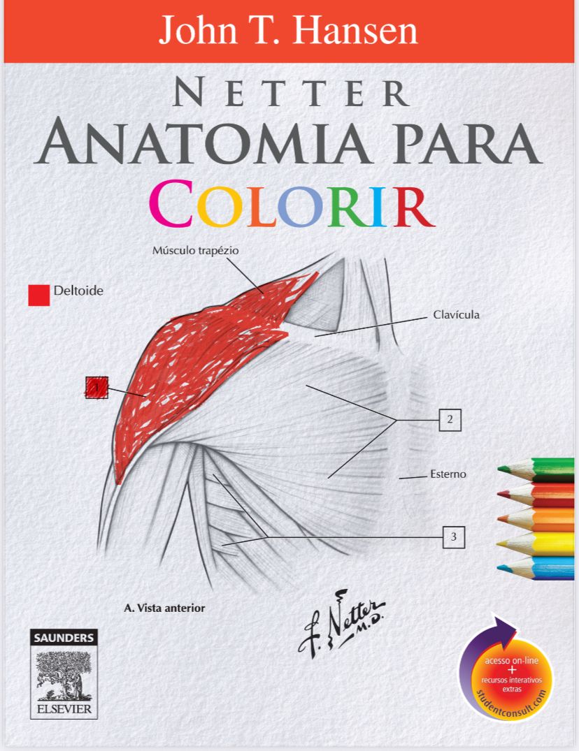 NETTER Anatomia para colorir - John T. Hansen - Liidyane Gomes | Ho...