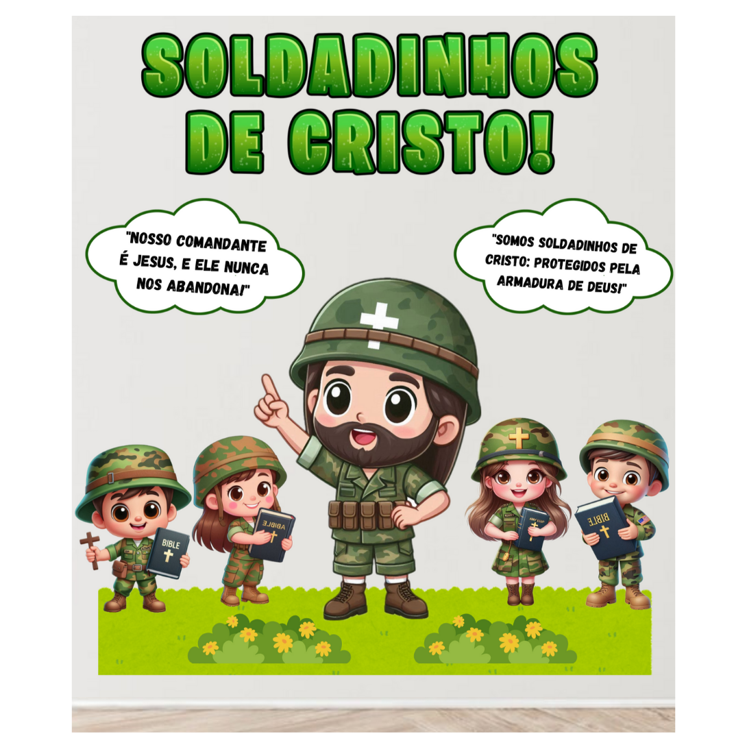 Painel Decorativo Soldadinhos de cristo - Marcilene maia | Hotmart