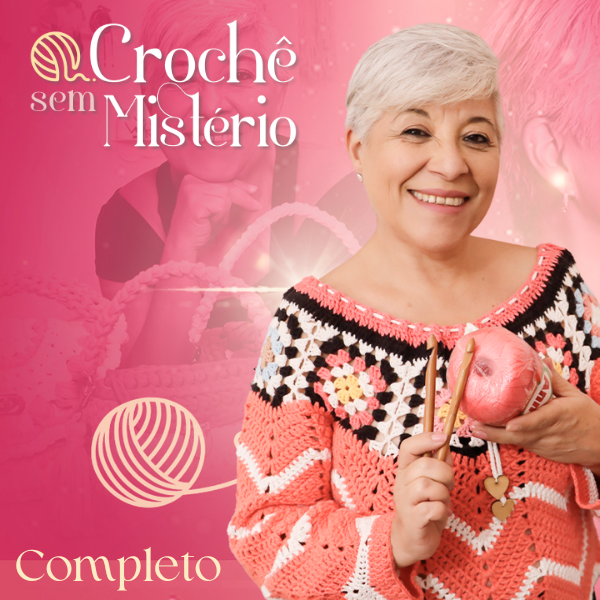 Imagem de capa para o Curso online Crochê Sem Mistérios - Curso Completo