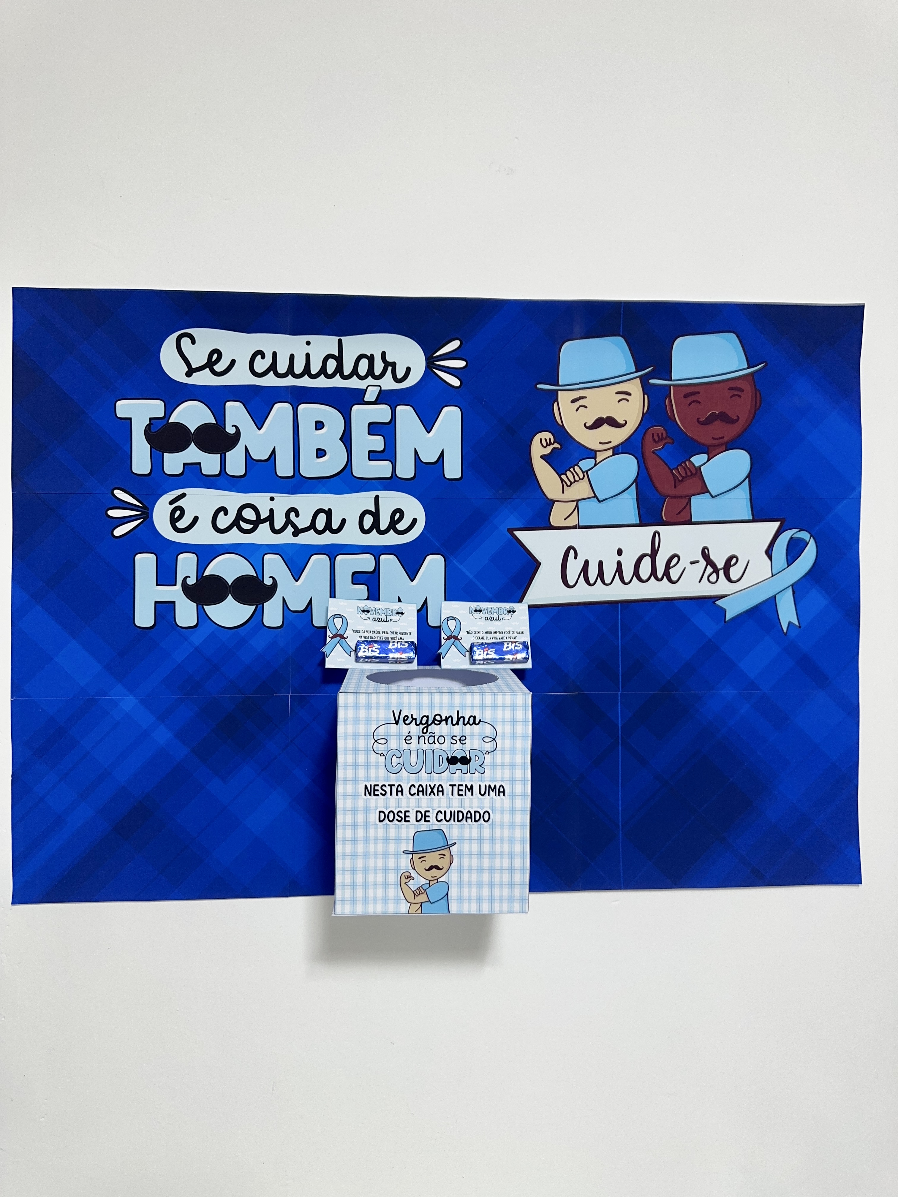 Painel e Caixa Novembro Azul