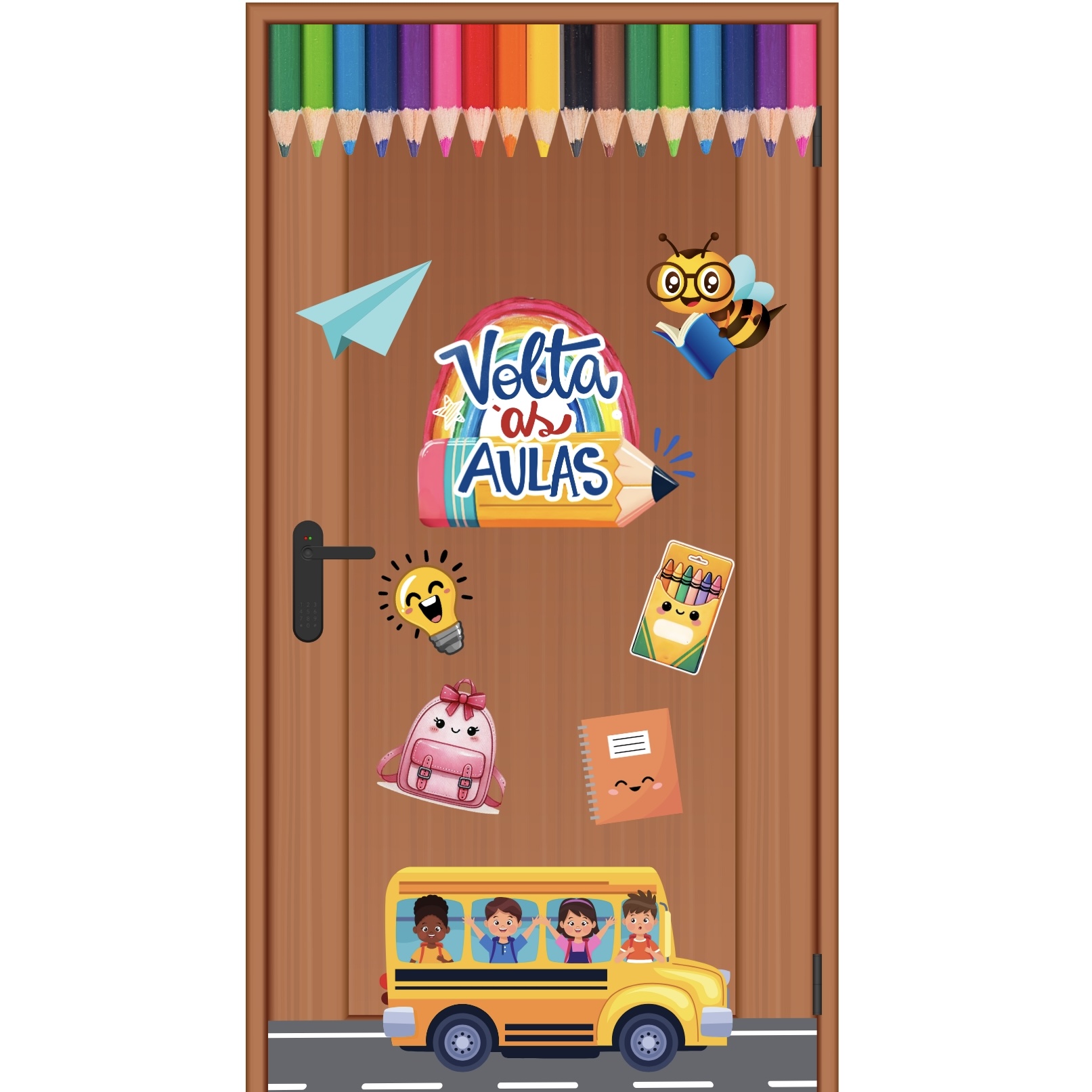 📚✏️ Painel de Porta Volta às aulas