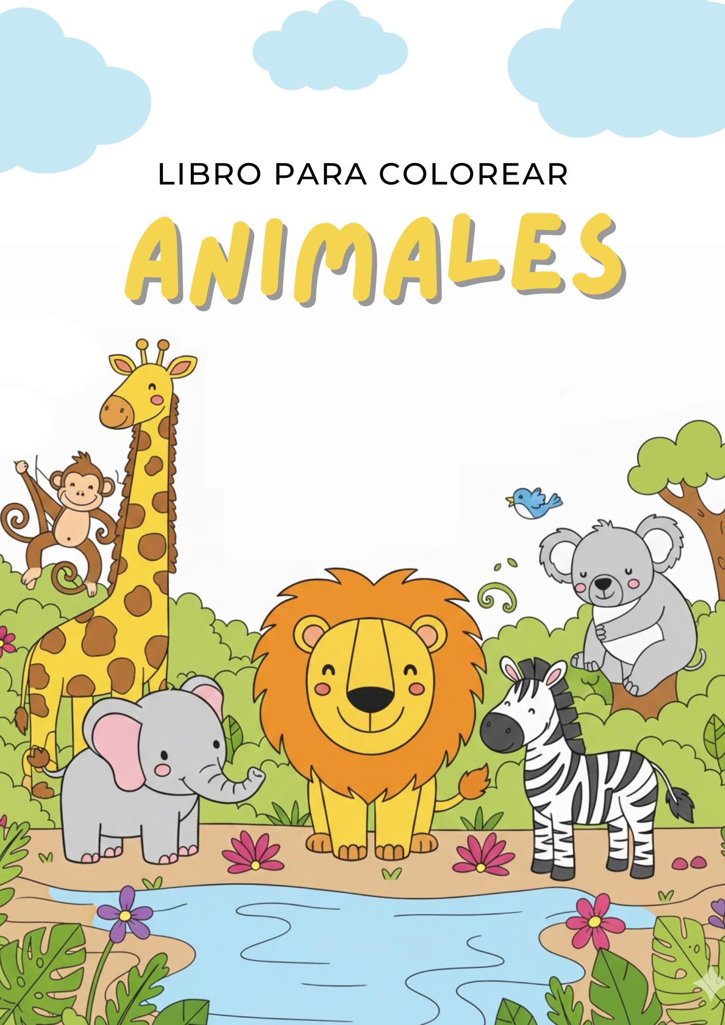 LIBRO PARA COLOREAR - TEMATICA ANIMALES | Hotmart