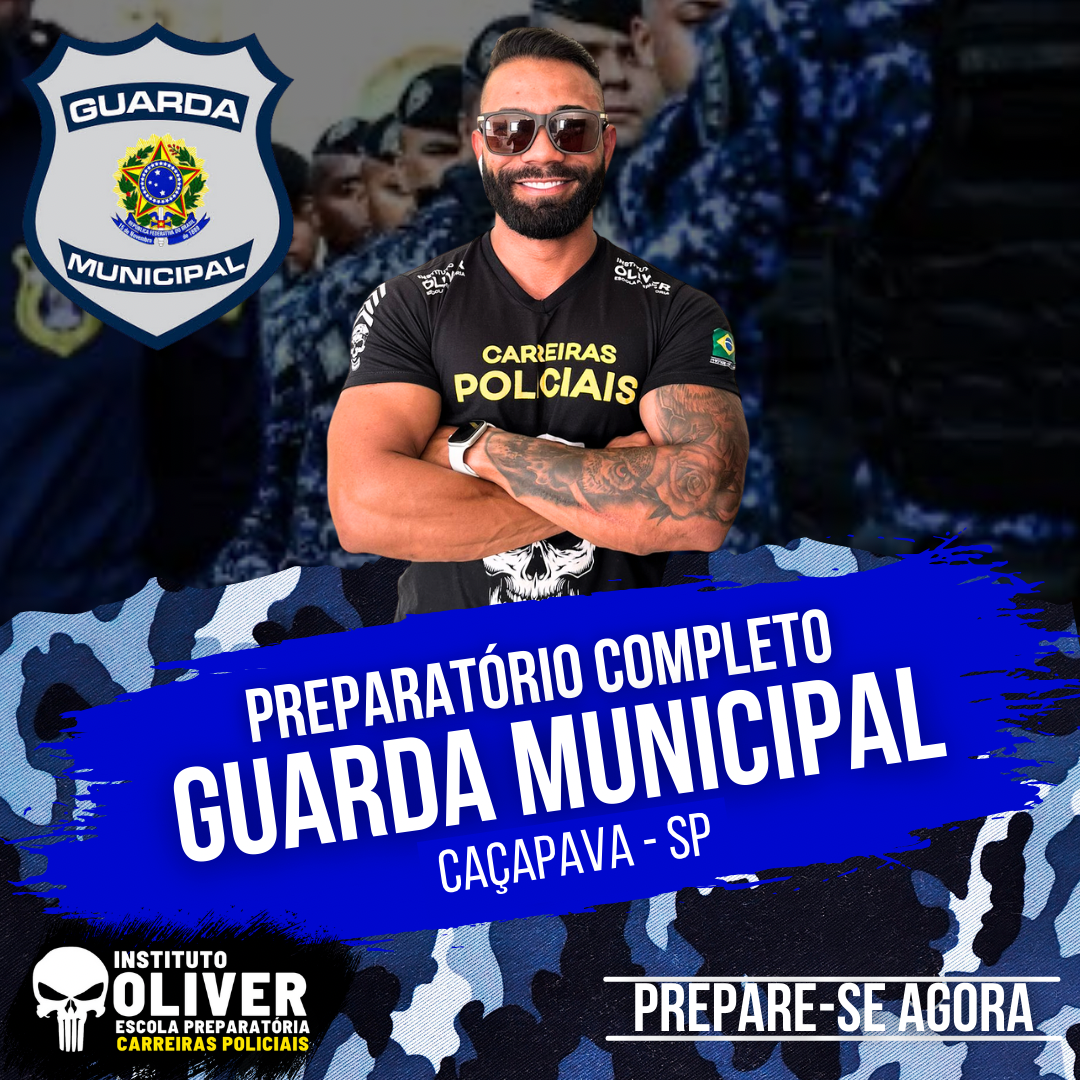 Imagem de capa para o Curso online 👮‍♂️ Preparatório Completo GUARDA MUNICIPAL de CAÇAPAVA - SP 👮‍♂️ GCM - Instituto Óliver