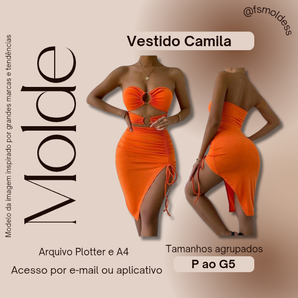 Molde vestido camila - Franciele Souza | Hotmart