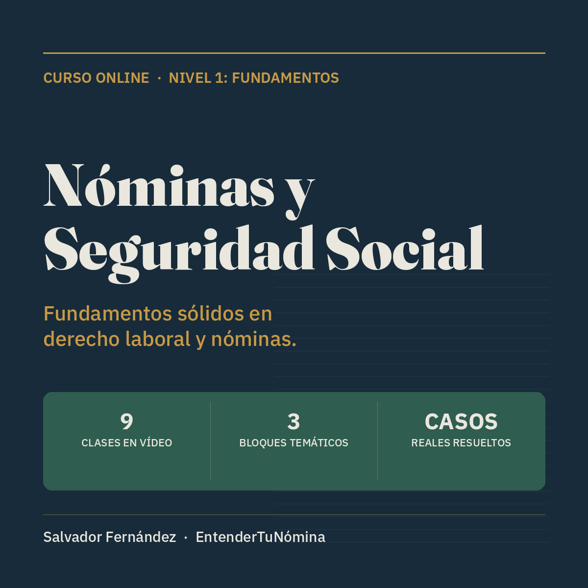 Domina el derecho laboral y las nóminas