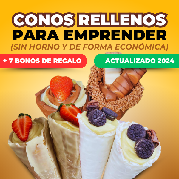 Conos Rellenos para Emprender (Sin horno y de forma económica) + 7 ...