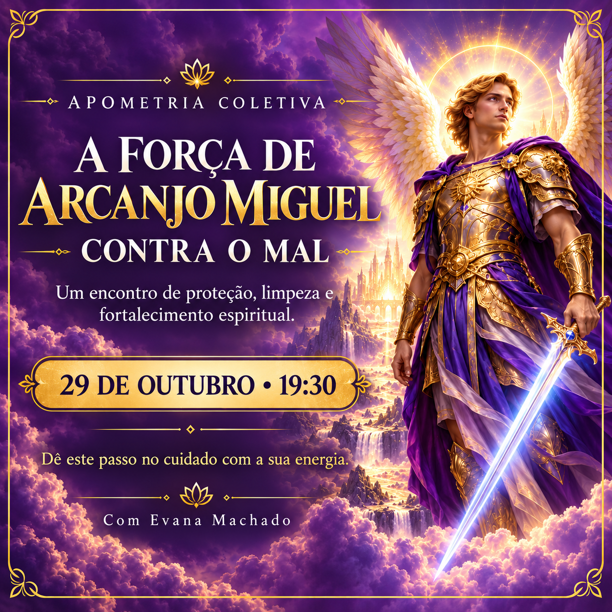 Apometria Coletiva com Arcanjo Miguel