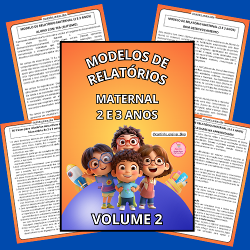 18 Modelos de Relatórios Descritivos para Maternal - 2 e 3 anos (20...