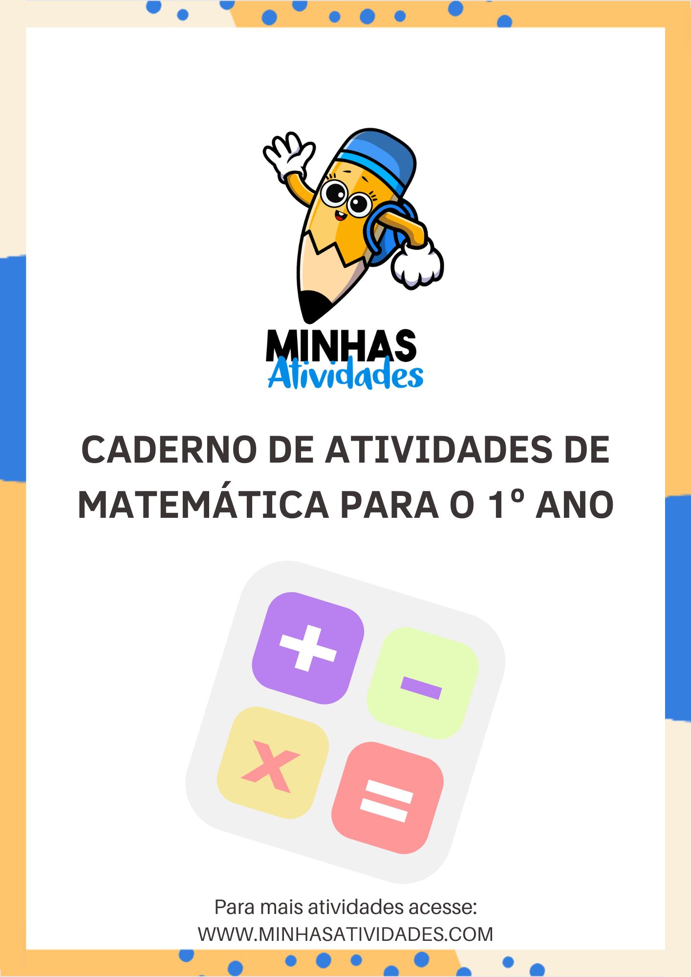 Caderno com 9 Atividades de Matemática para o 1° Ano do Ensino Fund...
