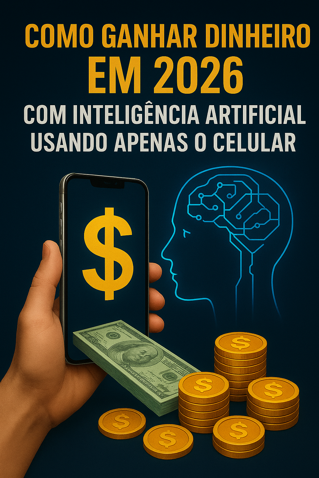 Como ganhar dinheiro em 2026 com Inteligência Artificial usando ape...