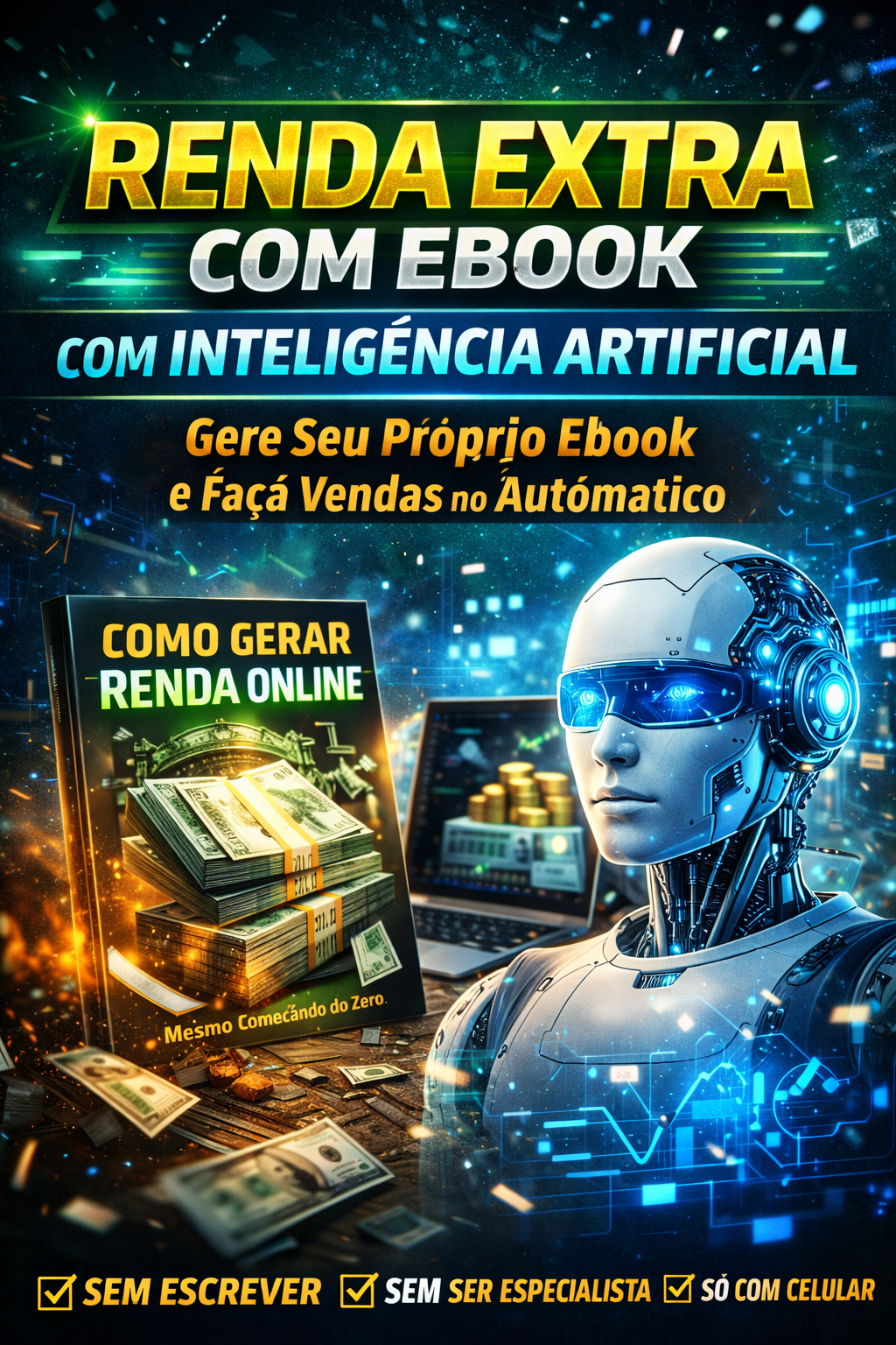O seu E-book criado com Inteligência Artificial e PRONTO para vende...