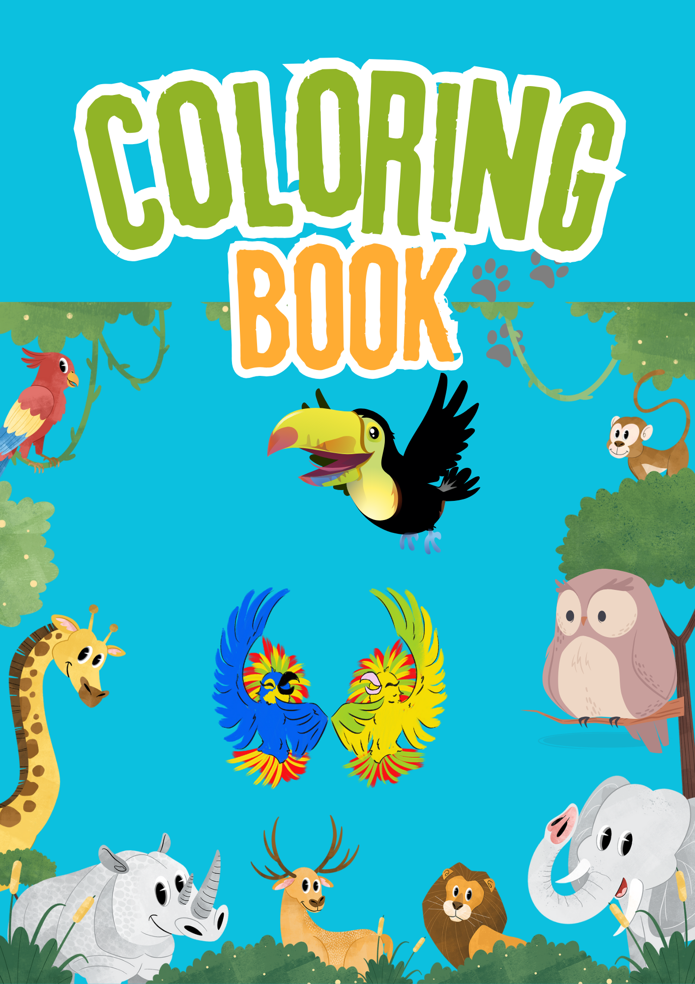 Libro para colorear de animales - Blue | Hotmart