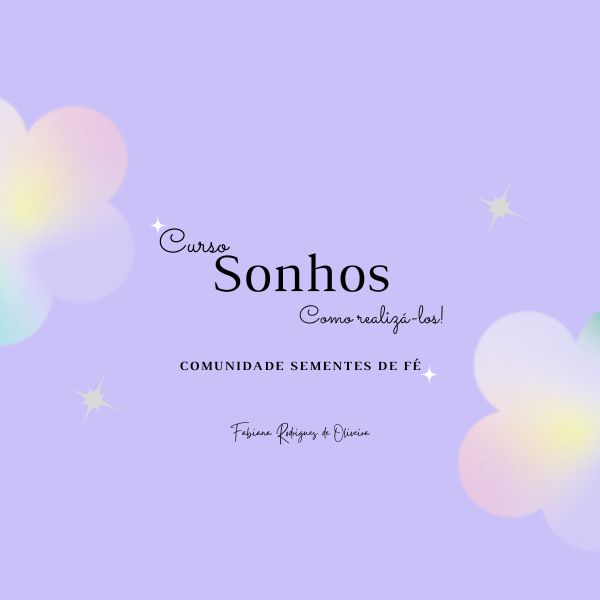 Curso - Sonhos, como realizá-los