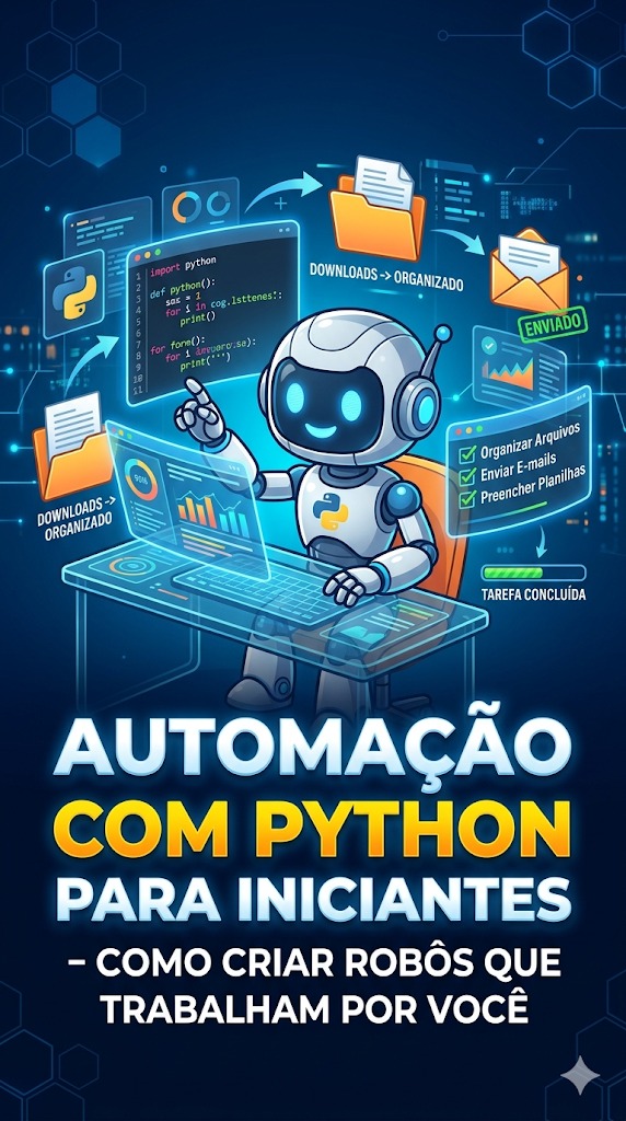 Automação com Python para Iniciantes Como Criar Robôs que Trabalham...