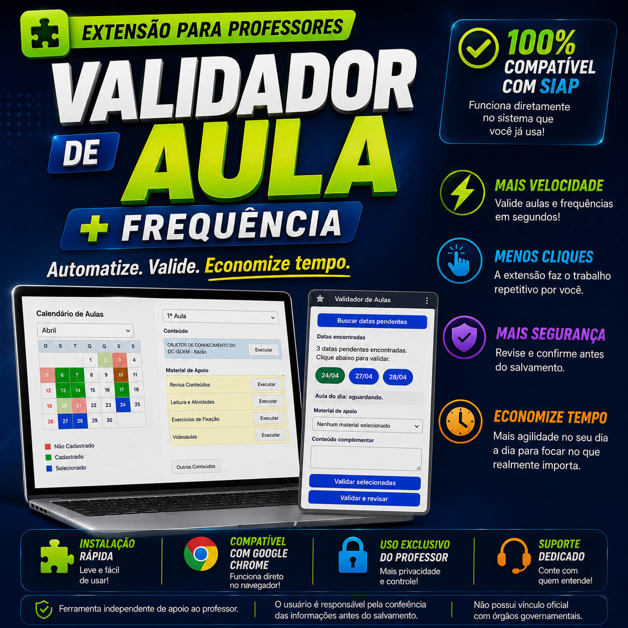 Validador de aula e frequência - PBGR Soluções | Hotmart