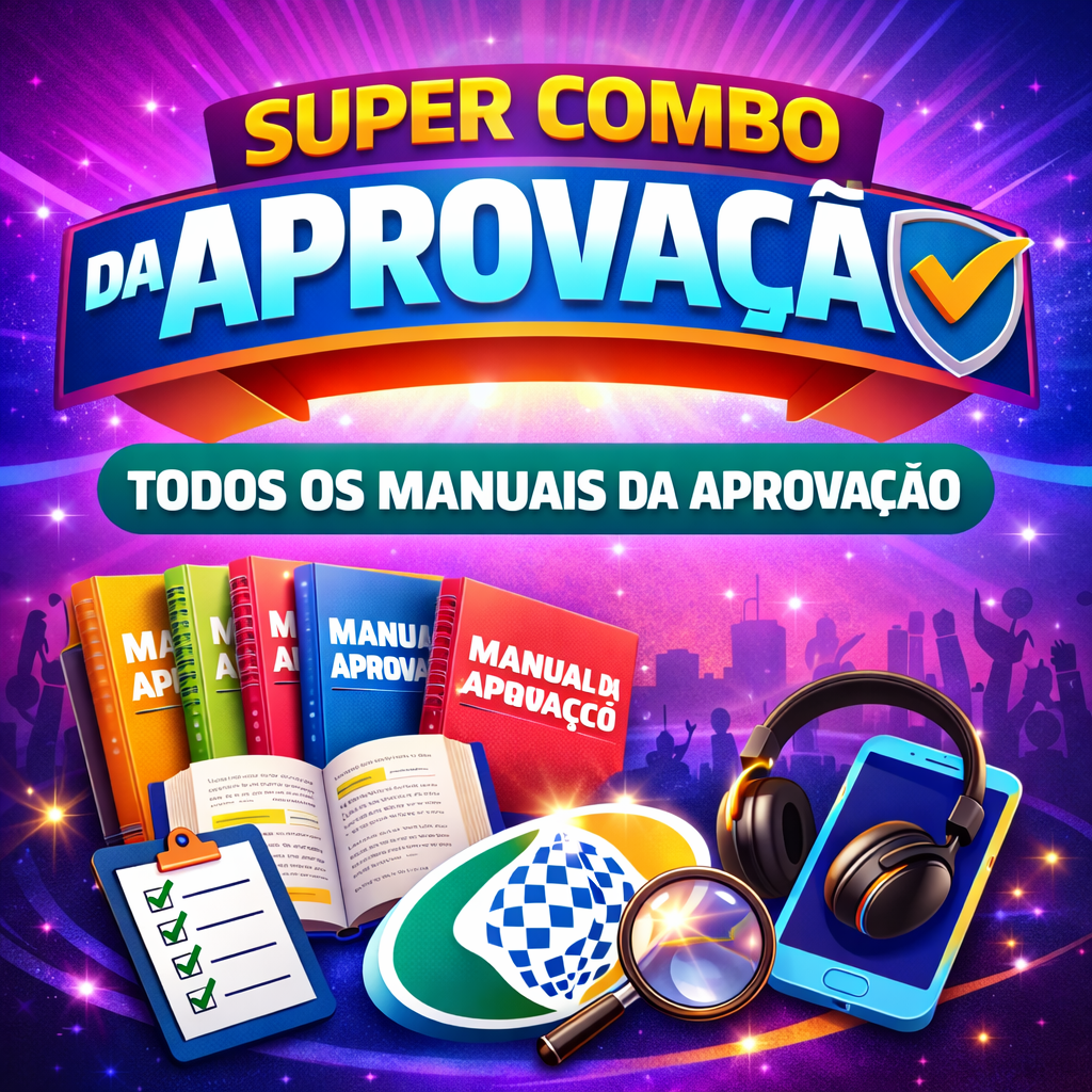 SUPER COMBO DA APROVAÇÃO- TODOS OS MANUAIS