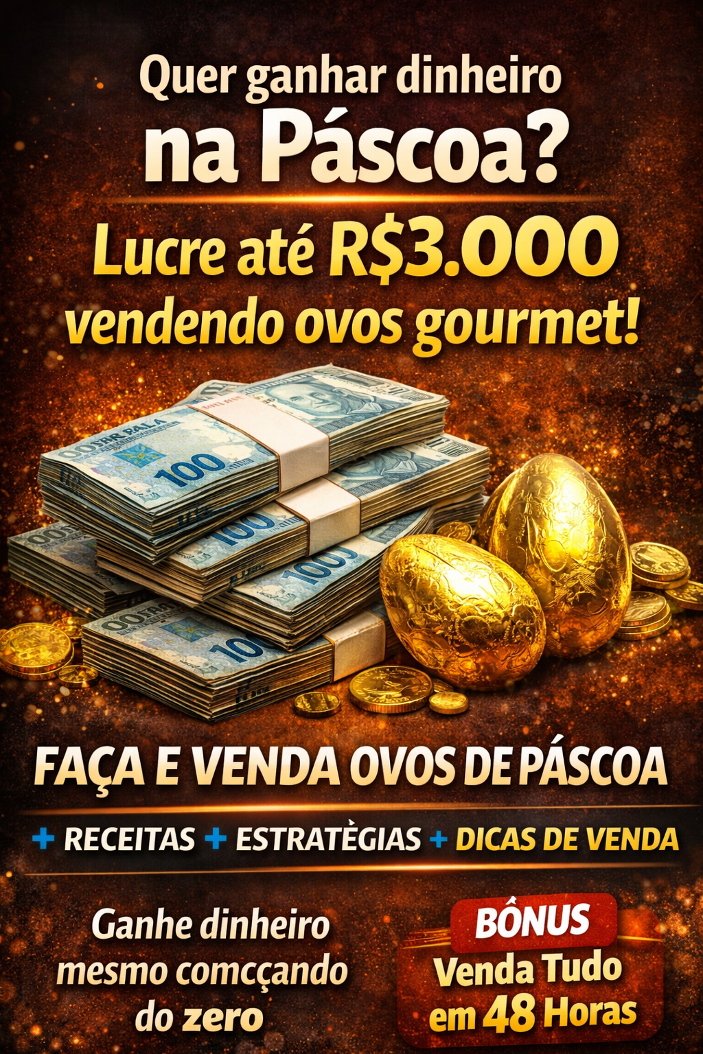 Ovos de Páscoa Gourmet: Receitas + Como Lucrar até R$3.000 🍫💰